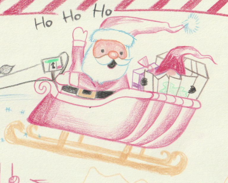 #3 Santa’s Magical Sleigh Postcard